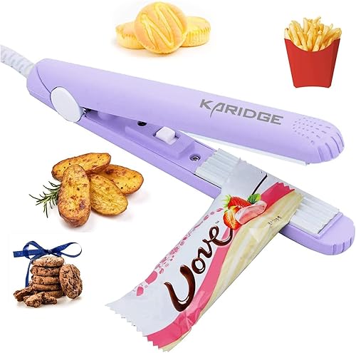 Vista 9 de Sellador de Bolsas de Papas Fritas con Sellado Térmico, Gadgets de Cocina, Mini Resellador de Bolsas para Almacenamiento de Alimentos, Sellador