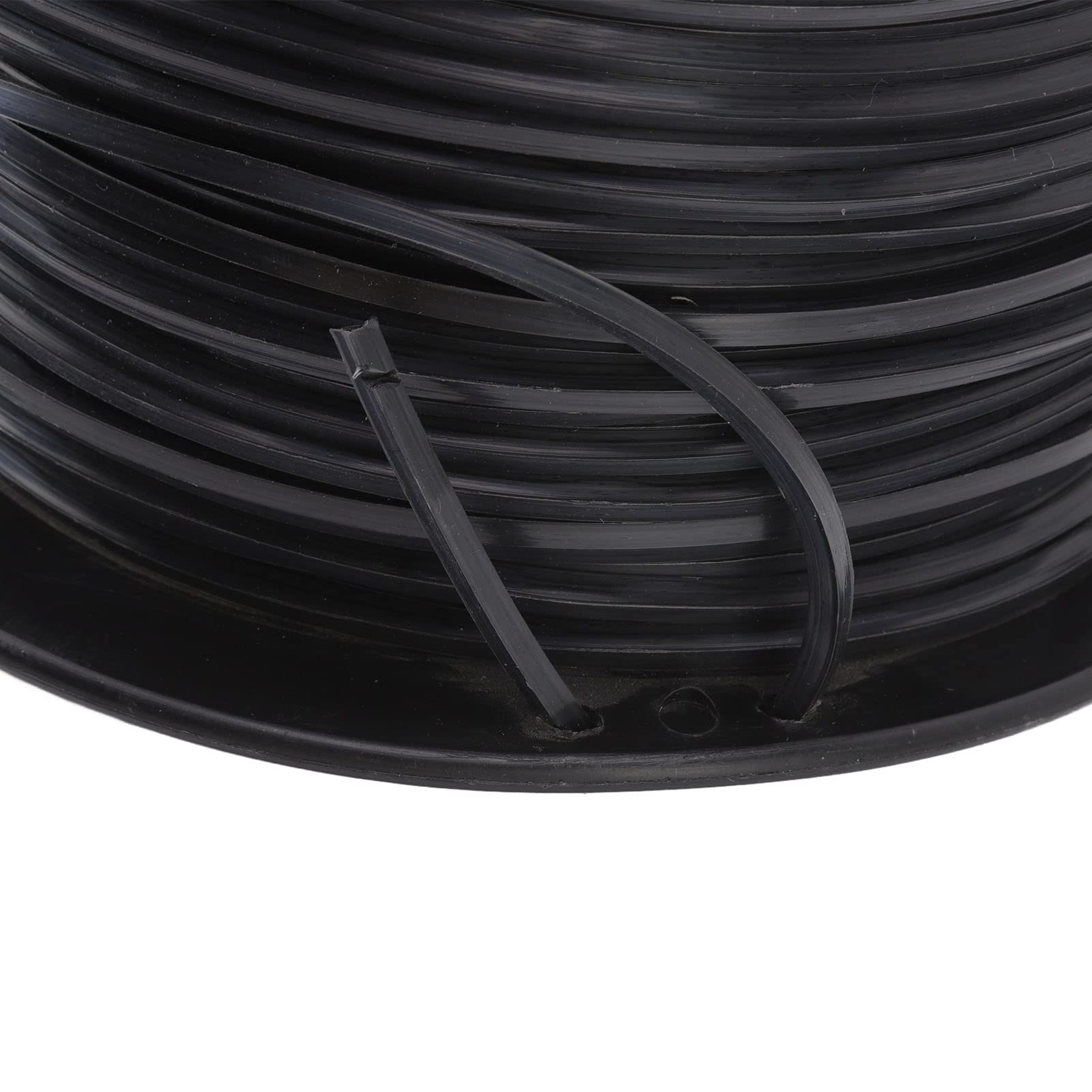 Filo per decespugliatore quadrato da 3,3 mm/0,13 pollici Sostituzione del filo per decespugliatore nero in nylon ad alta efficienza per (100m / 328.1ft)
