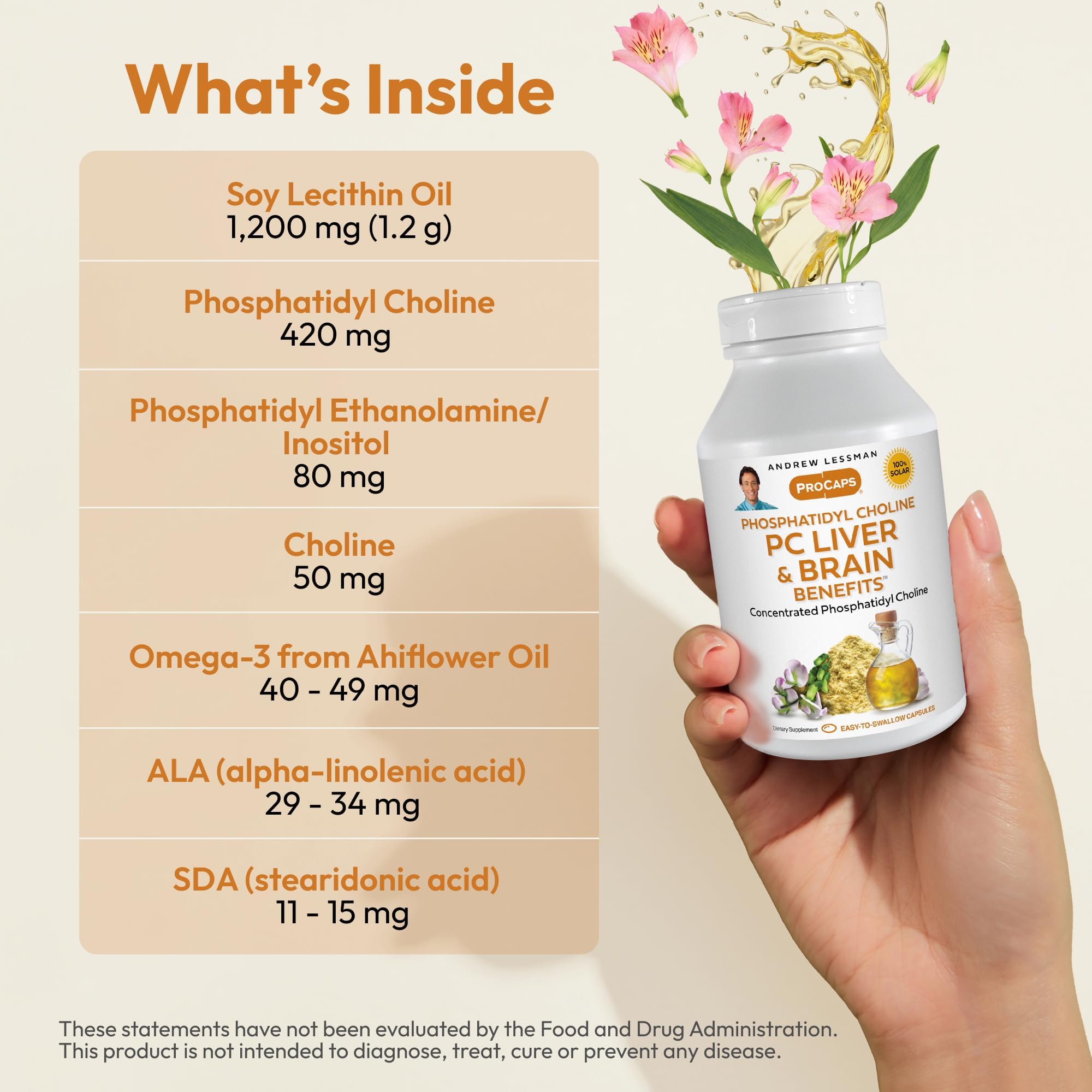 Andrew Lessman ProCaps PC Liver & Brain Benefits 360 Softgels — Amazon image 3