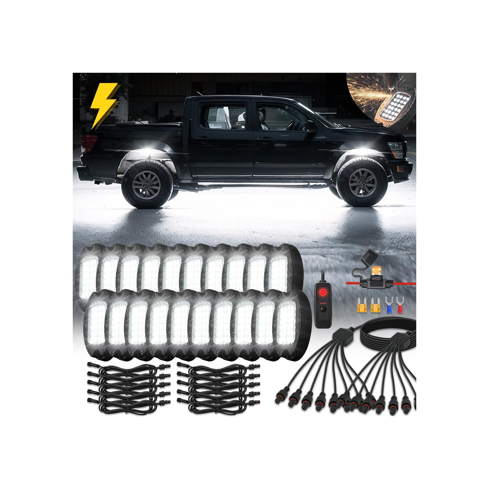 Photo 1 of LD DARKEAGLE 20-Pod White Rock Light Kit