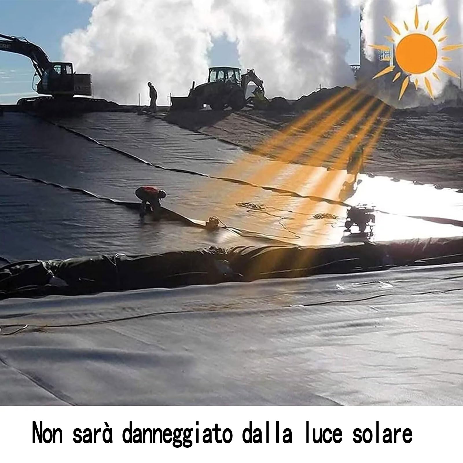 Telo per stagno da giardino 8x10m,telo pvc laghetto,Rivestimento per Laghetto in HDPE Resistente,Fodera Laghetto Flessibile per Piscina Giardino per Laghetti,Fontane,Giardini Acquatici e Cascate