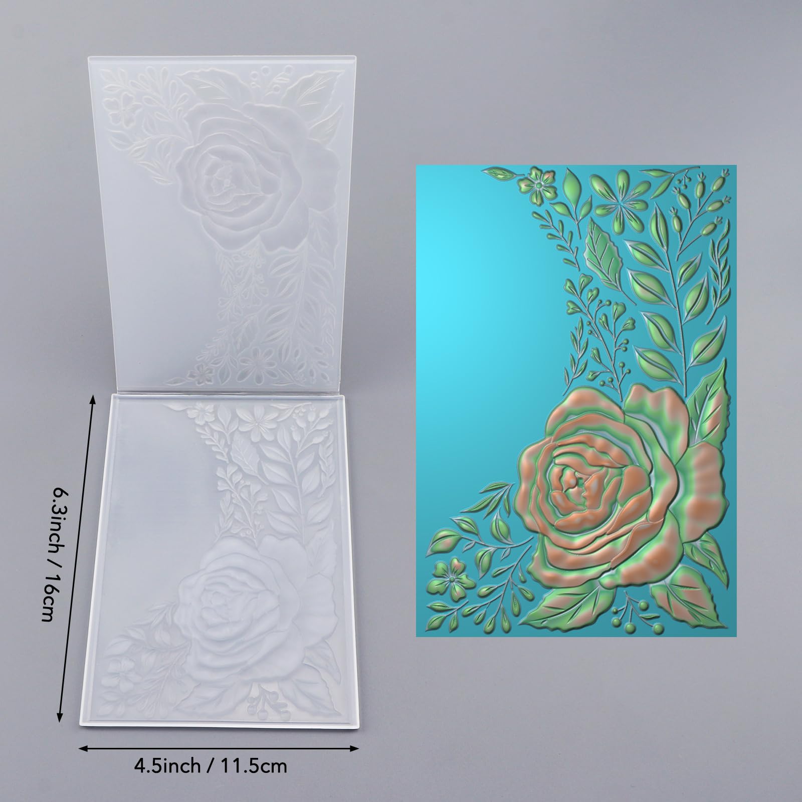 Plantilla 3D Manualidades Carpeta Grabado 3D OTCRAFT - Plantilla Relieve  Para Manualidades, 16x11.5 Cm Carpeta Relieve 3d Manualidades, image size:1600x1600
