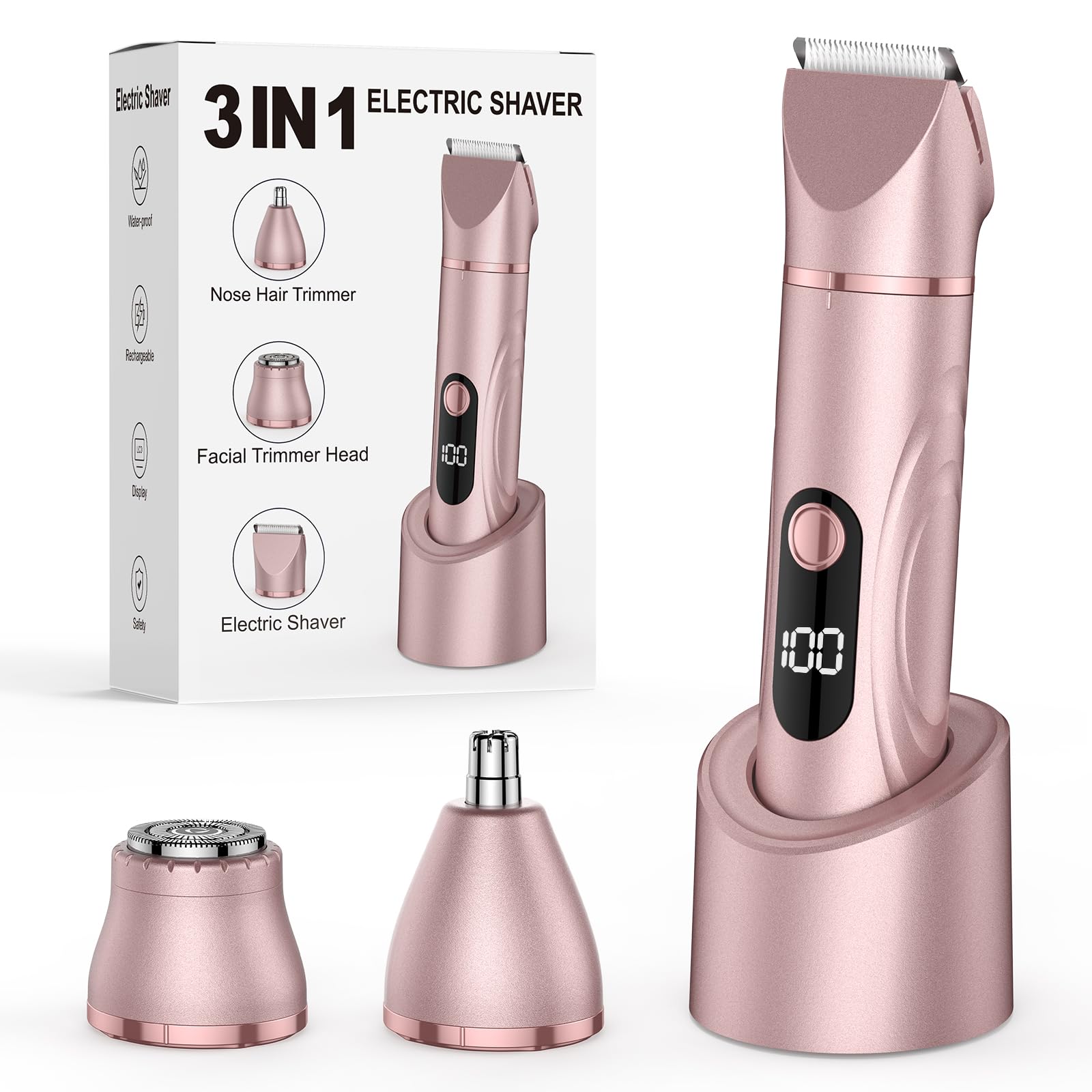 SHOBES 3-in-1 Electric Bikini Trimmer