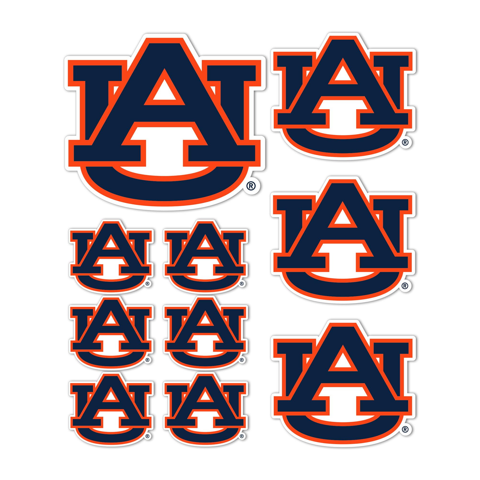 Autocollant vinyle NCAA Auburn résistant à l'eau pour gourde