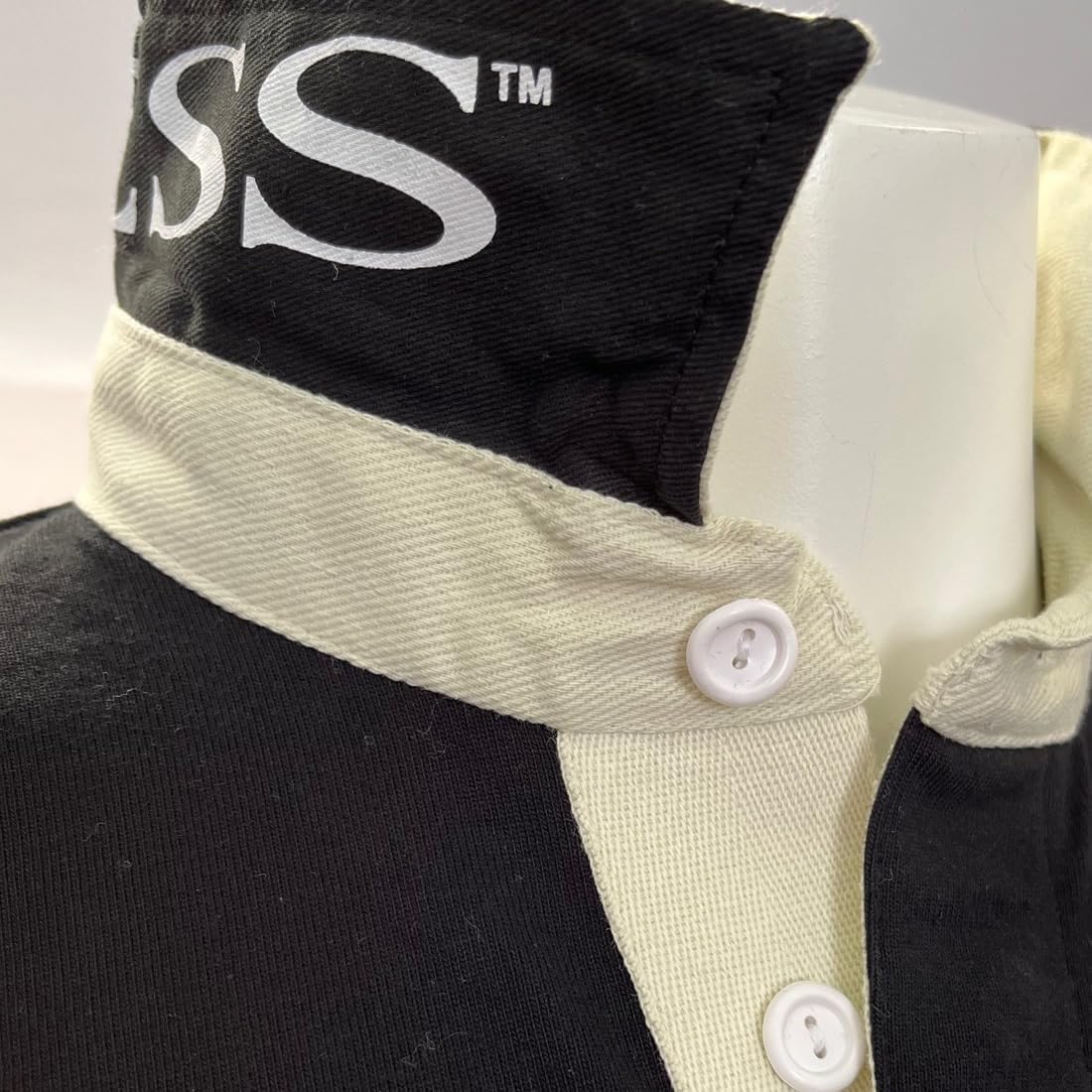 Guinness Rugby Shirt for Men Ireland Long Sleeve Black Harp Tape