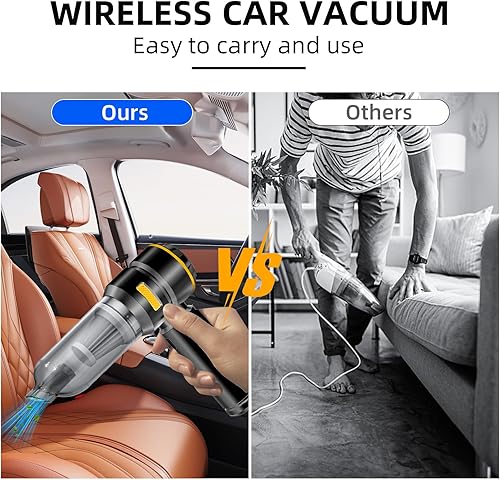 Miniatura 6 de Aspirador de coche de alta potencia  22000 PA portátil para automóviles aspiradora 4 en 1 soplador de aire comprimido y soplador de aire y bomba de