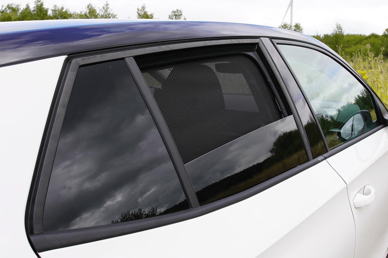 CAR SHADES Set Compatibile con Skoda Fabia IV 2021- (4-Parti) Tendine Parasole su Misura