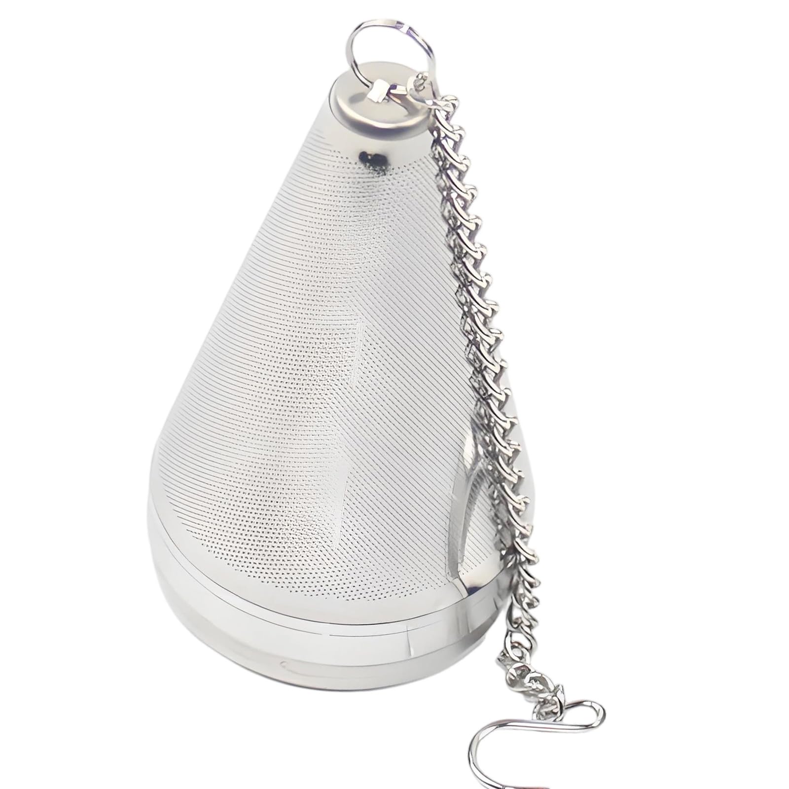 304 Stainless Steel Tea Infuser Strainer for Loose Leaves Tea with Fine Meshes Filter and Extended Chain Hook Drip Tray Leaves Filter with Chain Hook