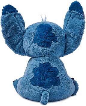 Disney Store Official Stitch Medium Soft Toy for Kids, Cuddly Character with Fuzzy Texture and Embroidered Details, Flexible Floppy Ears, Disney Plushy Suitable for All Ages