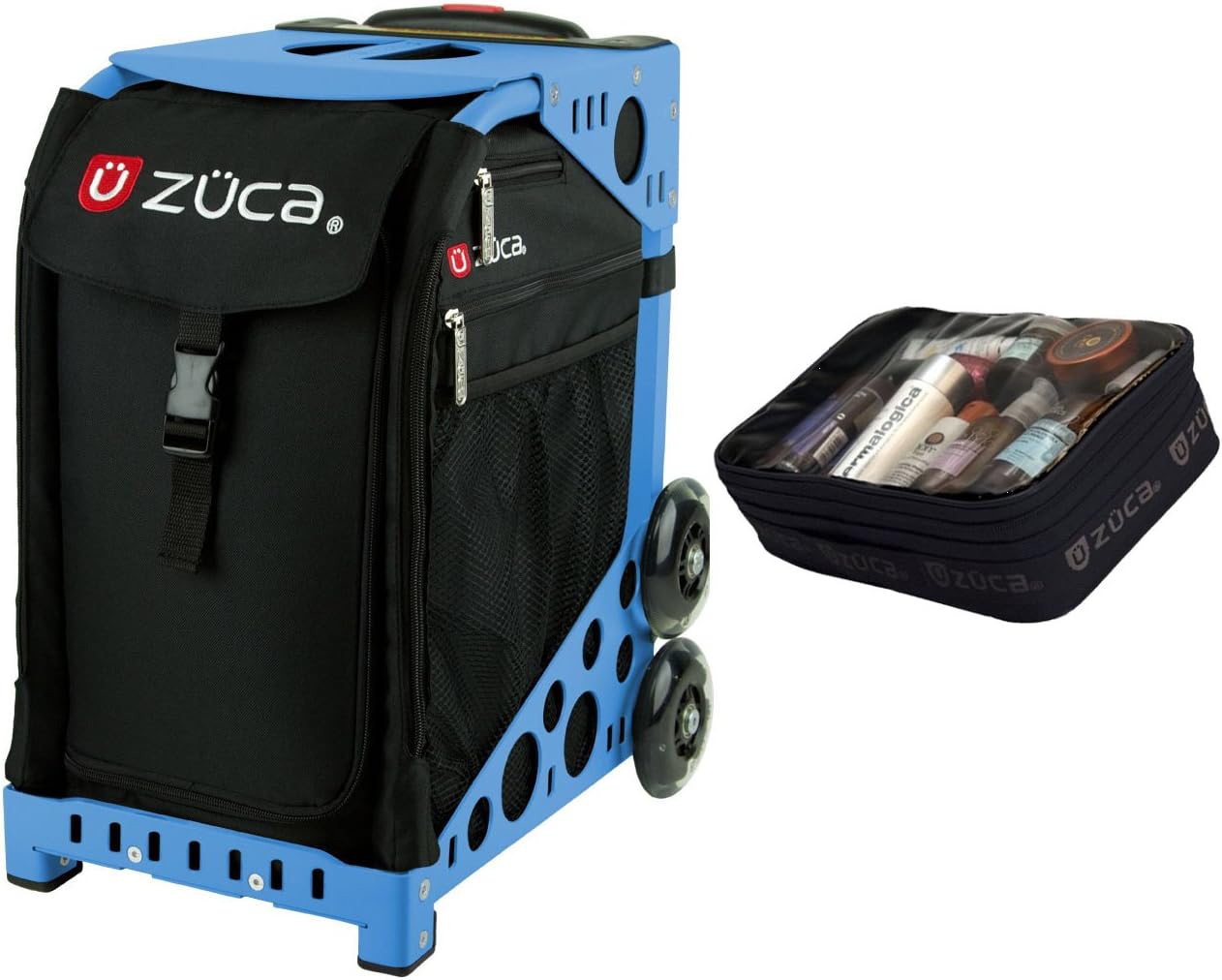 ZUCA Obsidian Sport Insert Bag & Blue Frame + Gift Utility Pouch