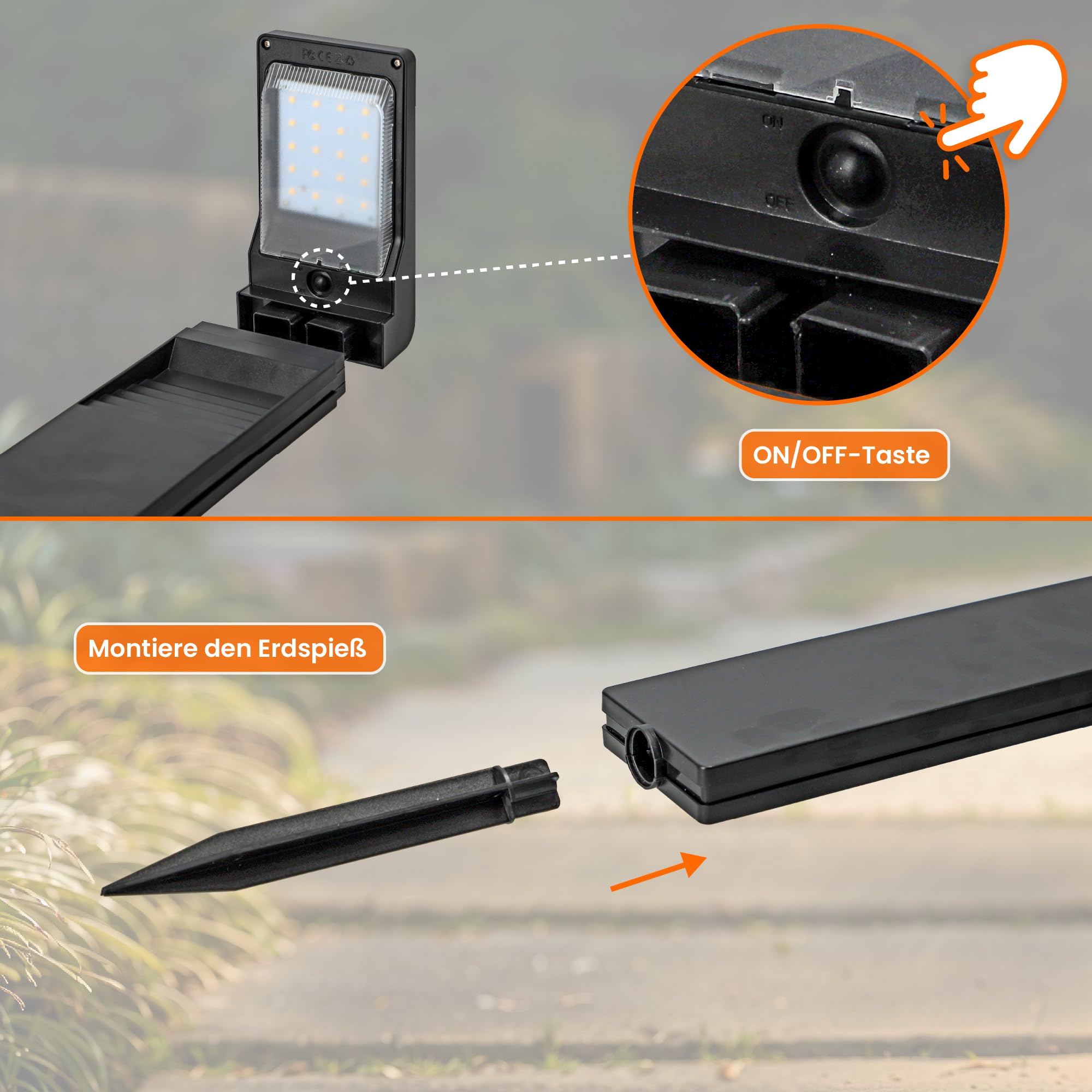 Solarlampen für Außen Garten, Solarleuchten Garten 4 Stücke IP54 Wasserdicht, Solar Gartenleuchten mit Längere Arbeitzeit, Extrem Helle Solarleuchten für Außen Terrase Outdoor warmes Weiß