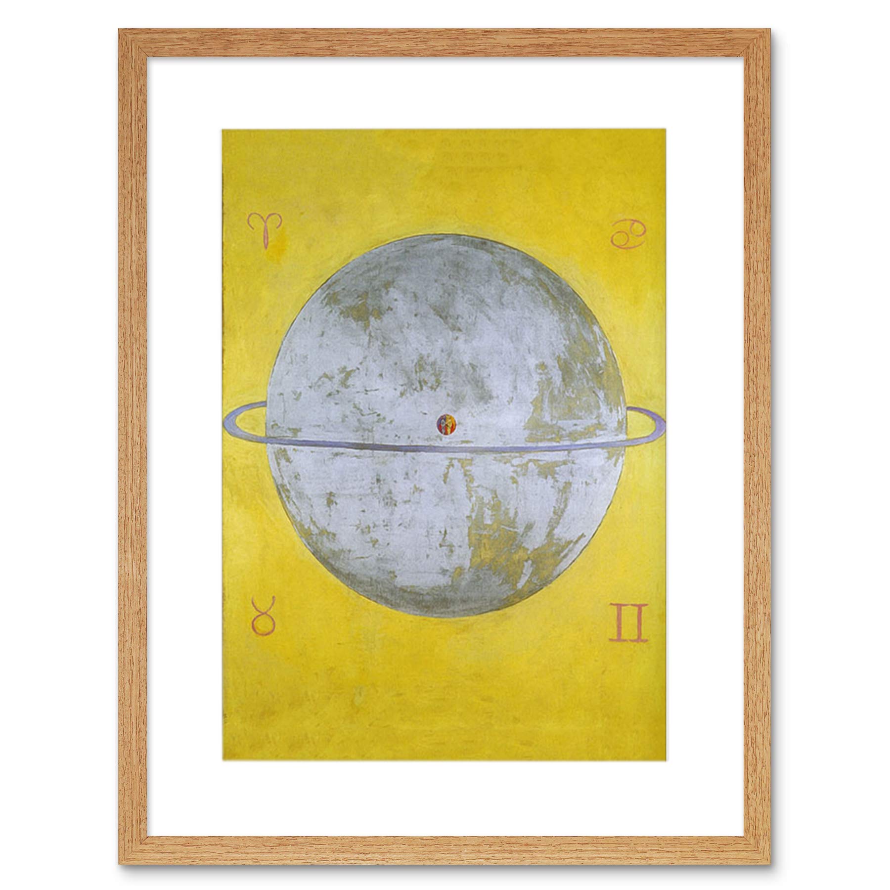 Wee Blue Coo Painting Abstract Hilma Af Klint 1915 The Dove Nr 12 Framed Wall Art Print