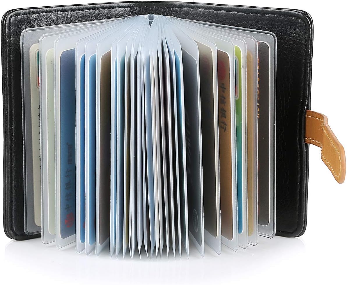 Porta Biglietti Da Visita In Pelle - Capacità 96 Carte, Design Elegante, Per Uomini D'Affari - Foto 8