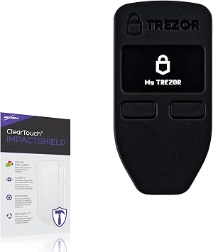 BoxWave Screen Protector Compatible with Trezor One - ClearTouch ImpactShield 2-Pack, Impenetrable Screen Protector Flexible Film