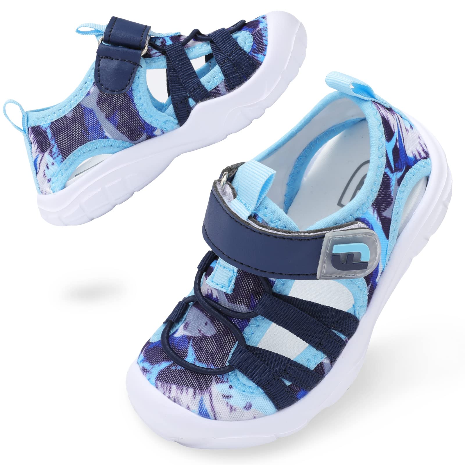 JOINFREE Toddler Boys Girls Water Shoes Breathable Qucik Dry Sport Beach Sandals Lightweight Barefoot Flexible