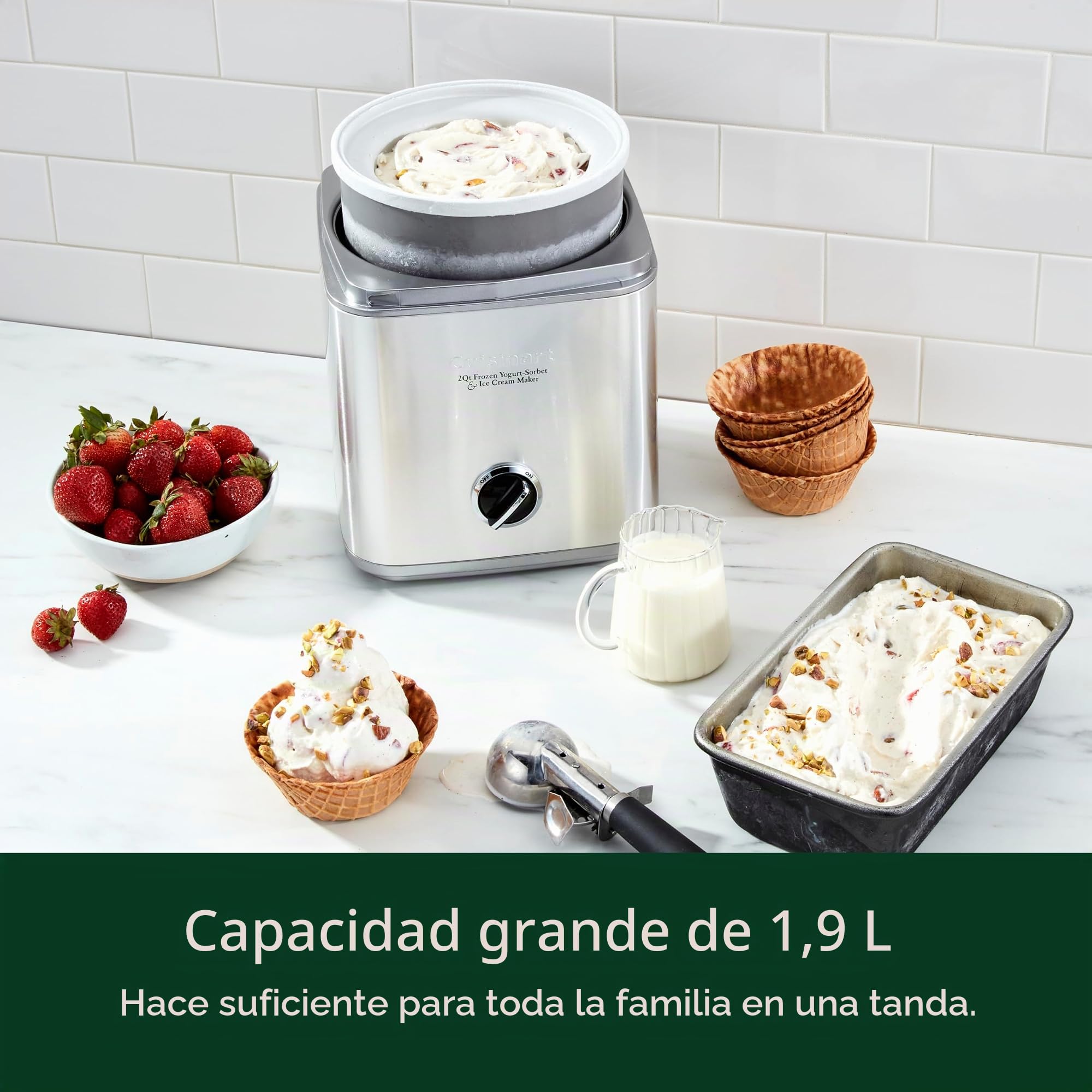 Cuisinart Pure Indulgence Yogur Helado Sorbet & Ice Cream Maker