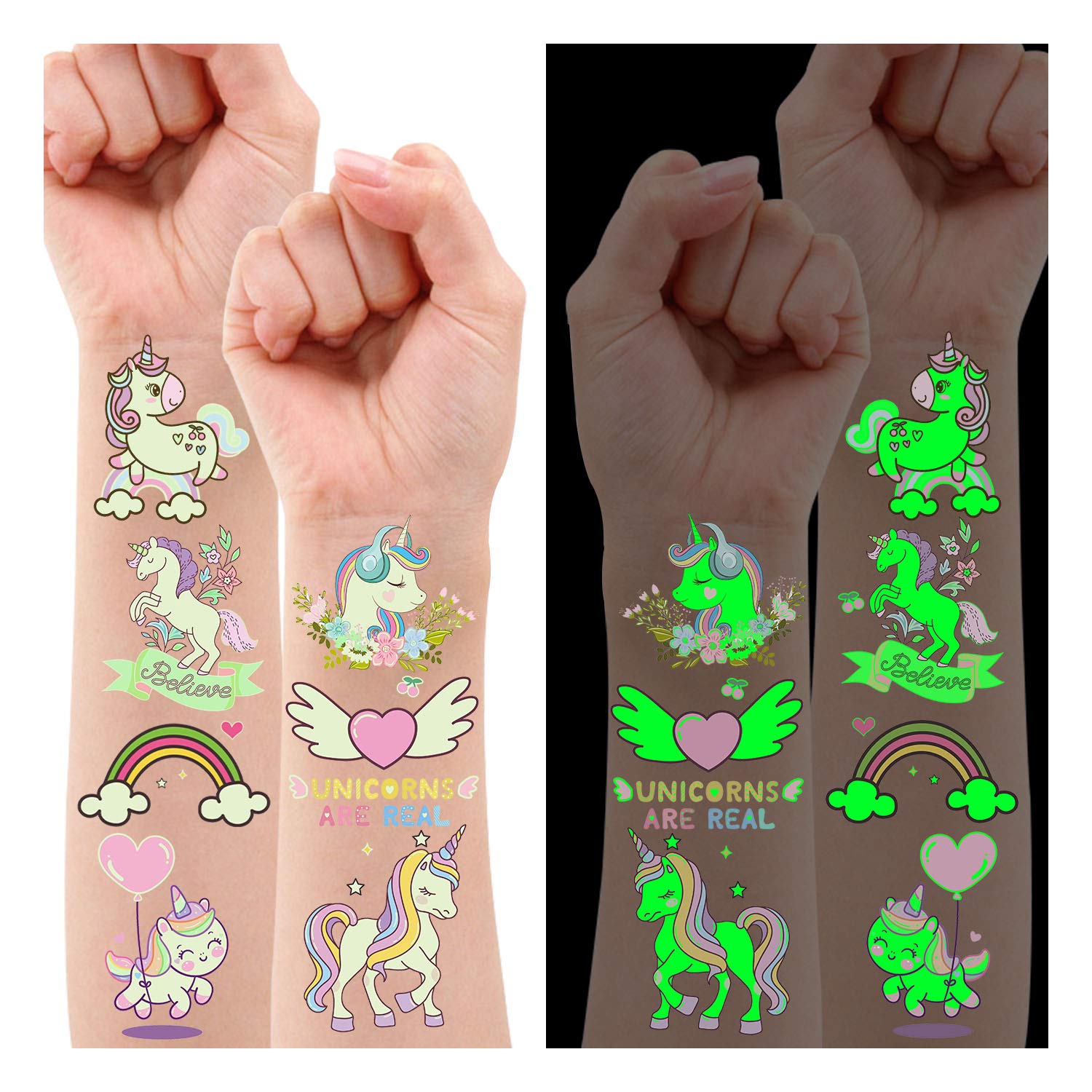 Buy Leesgel Unicorn Party Decorations for Girls, 34 Styles Luminous