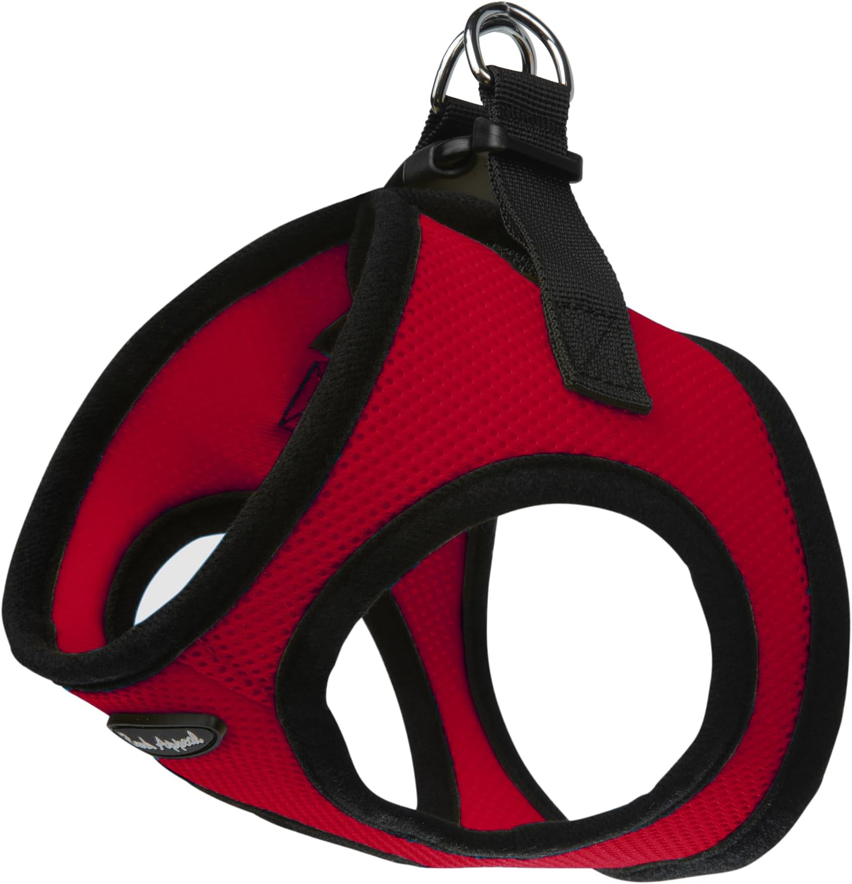 Bark Appeal Mesh Step In EZ Wrap Harness (Red, Medium)