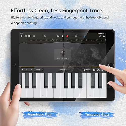 Miniatura 7 de MOBDIK Paquete de 2 protectores de pantalla Paperfeel compatibles con iPad 9/8/7 (10.2 pulgadas, 2021/2020/2019, 9ª/8ª/7ª generación), hecho para