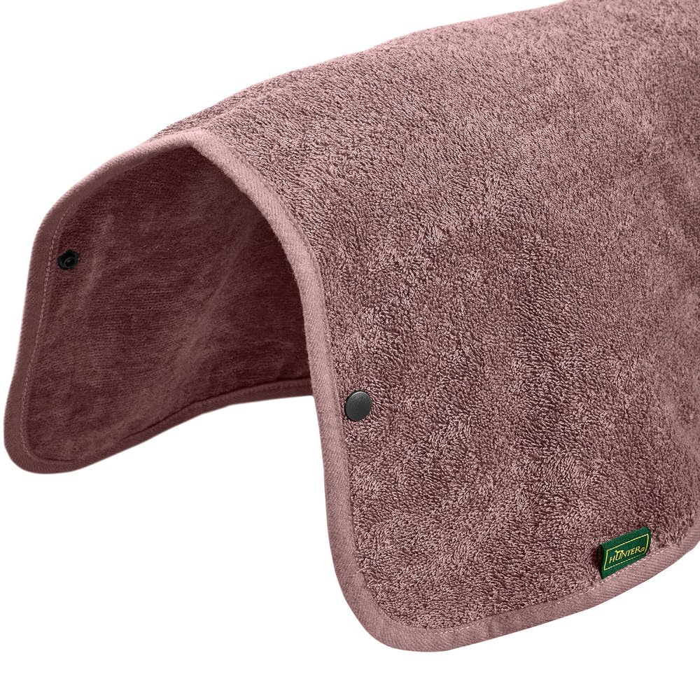 HUNTER Hundebademantel RIGA, saugstarkes Frottee, trocknet schnell, schützt vor Auskühlung, leicht anzulegen mit Gürtel, 60 °C waschbar, schützt Auto/Möbel vor Nässe, Farbe: Taupe, Größe: 30