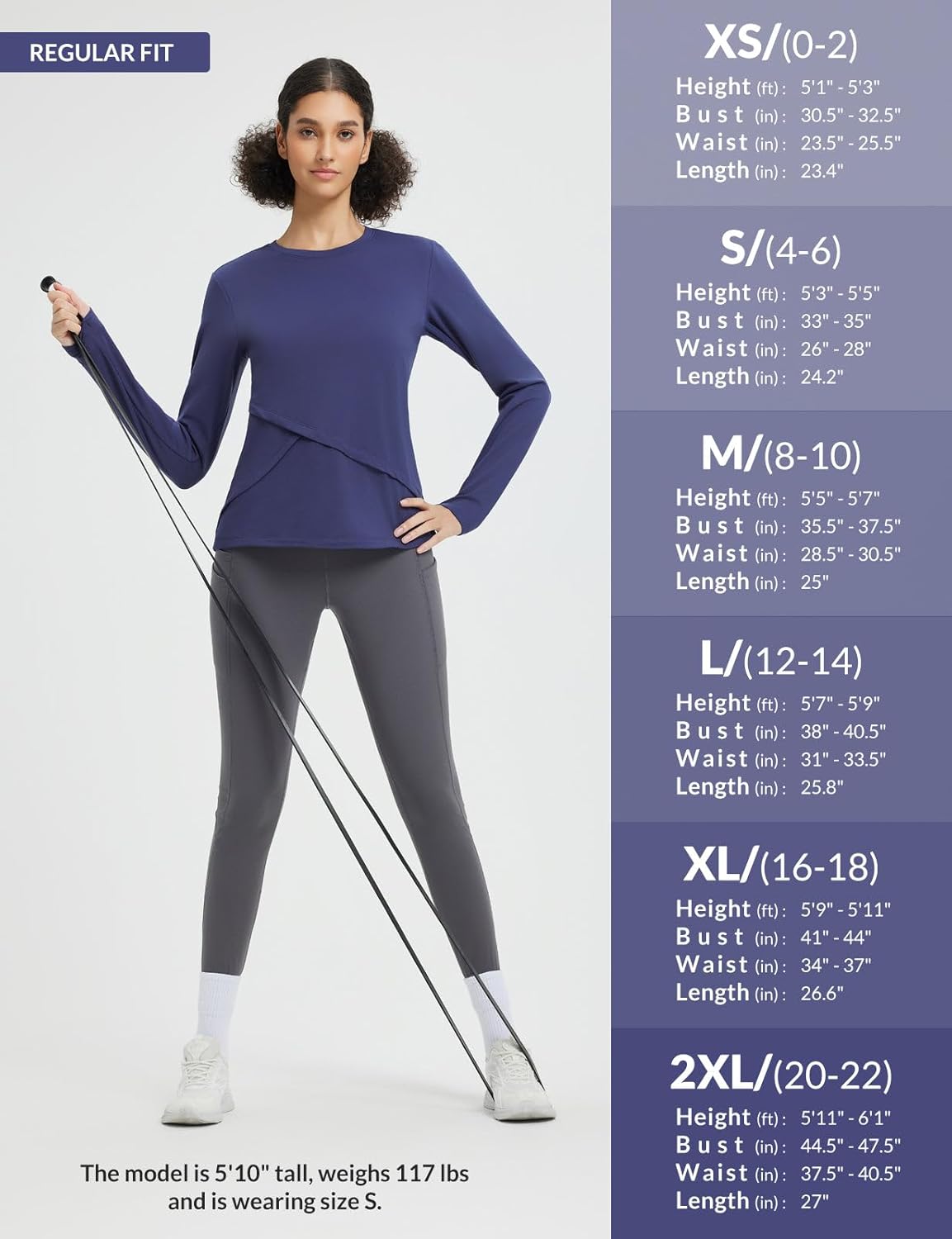 baleaf Women's Thermal Tops Long Sleeve Fleece Running Shirts Thumbhole Cold Weather Winter Gear Workout Base Layer - Image 7