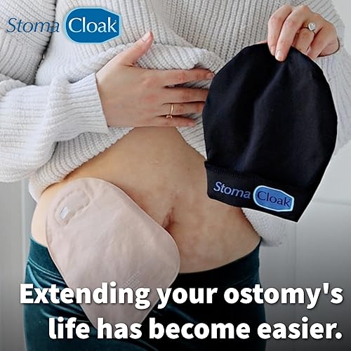 Vista 10 de STOMA CLOAK StomaCloak - Juego de 2 fundas para bolsas de ostomía para eliminar olores especiales (negro, 1.75 regular)