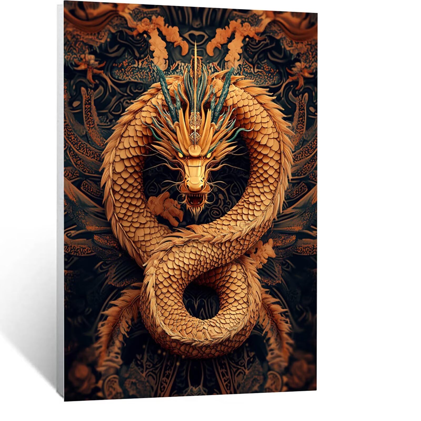 Amazon | ダイヤモンドアート ドラゴン 40 x 55 CM ダイヤモンドアート