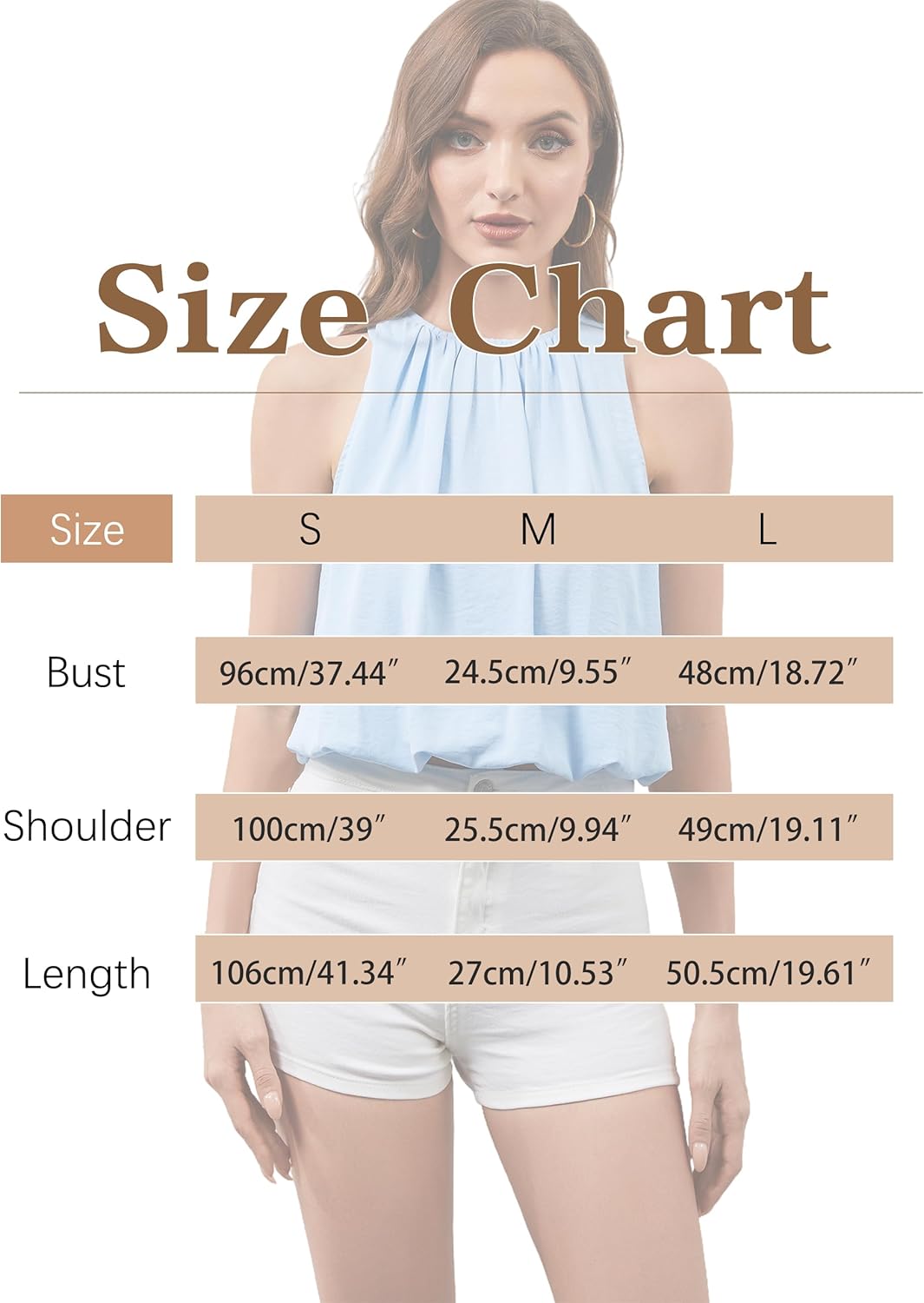 MISSACTIVER Halter Crop Bubble Top for Women Crew Neck Sleeveless Racerback Solid Color Puffy Hem Cropped Tank Shirt - Image 5