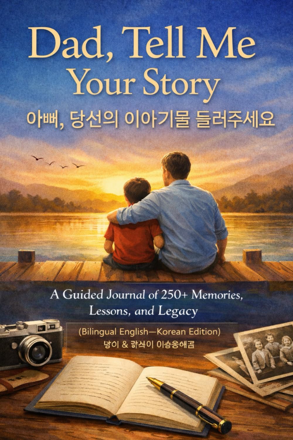 Dad, Tell Me Your Story: A Guided Journal of 250+ Memories, Lessons, and Legacy (Bilingual English–Korean Edition)