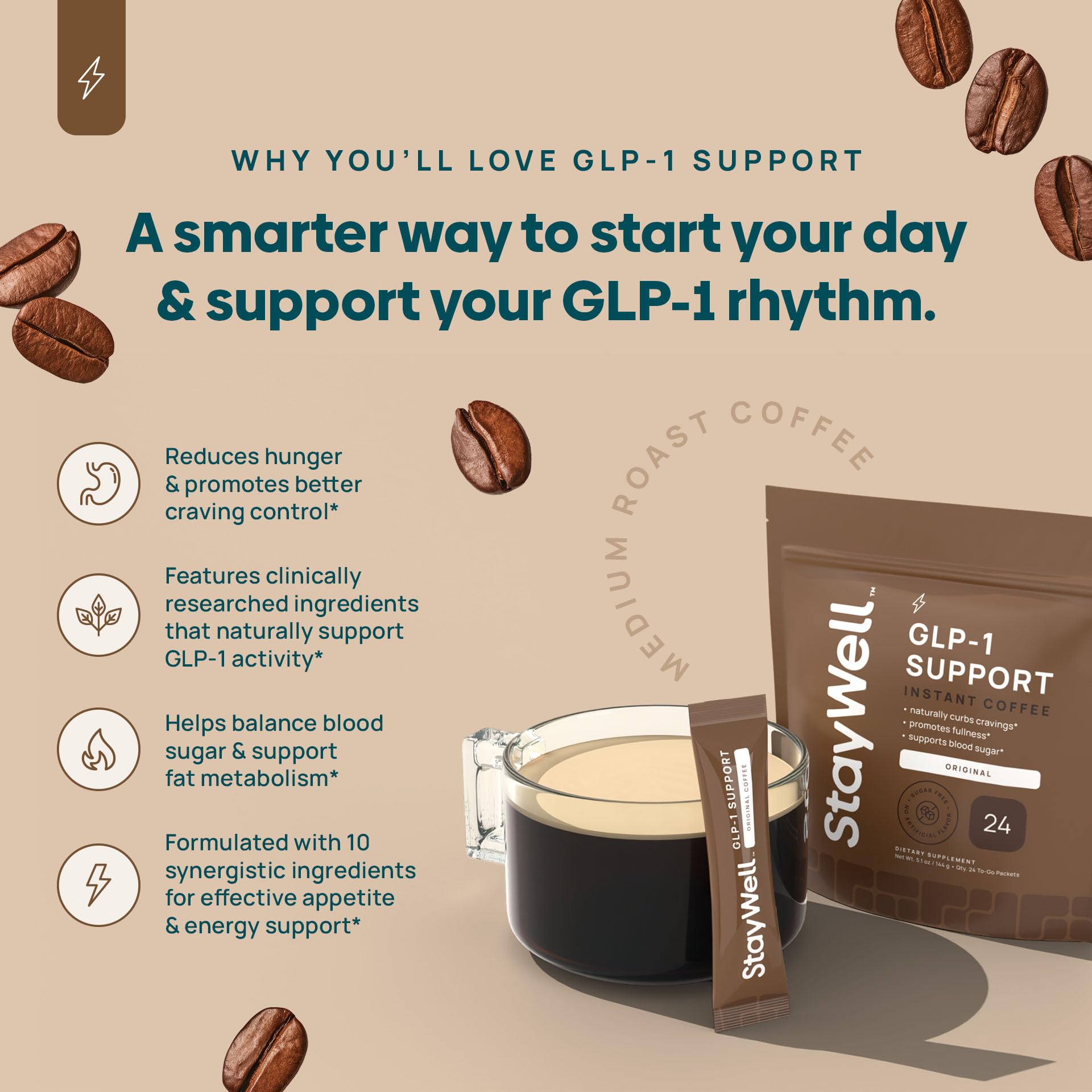 glp 1 coffee Amazon.com: Slim Coffee GLP-1 Supplement | GLP 1 Booster to Control  Appetite and Cravings | Great Tasting Metabolic Support