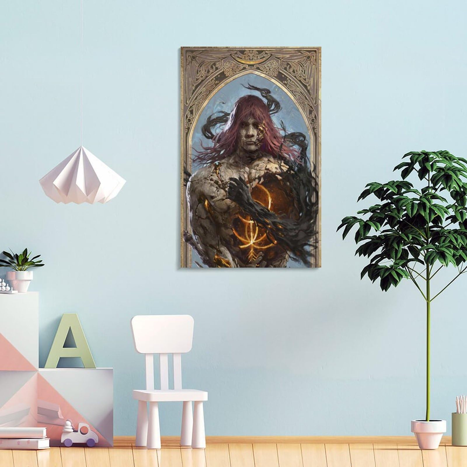 Poster Sur Toile Elden Ring - Décoration Jeu Vidéo, 60 X 90 Cm, Impression Haute Qualité, Pour Chambre Ou Bureau - 2