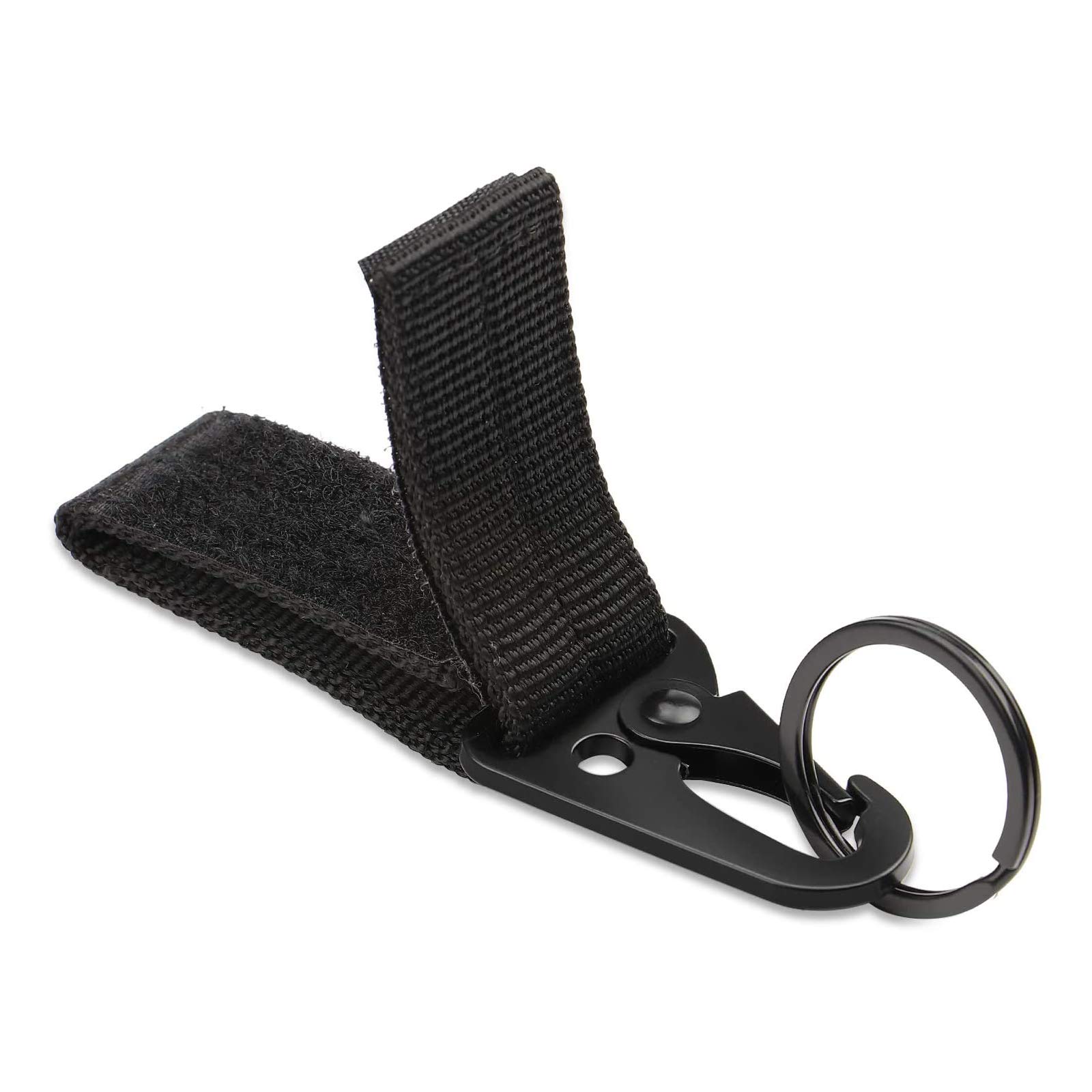 4 Piezas Accesorios Cinturón Táctico con 2 Piezas Mosquetón Táctico, Mosquetones Multifuncional Cinturón Táctico, para Deportes al Aire Libre, Camping y Senderismo