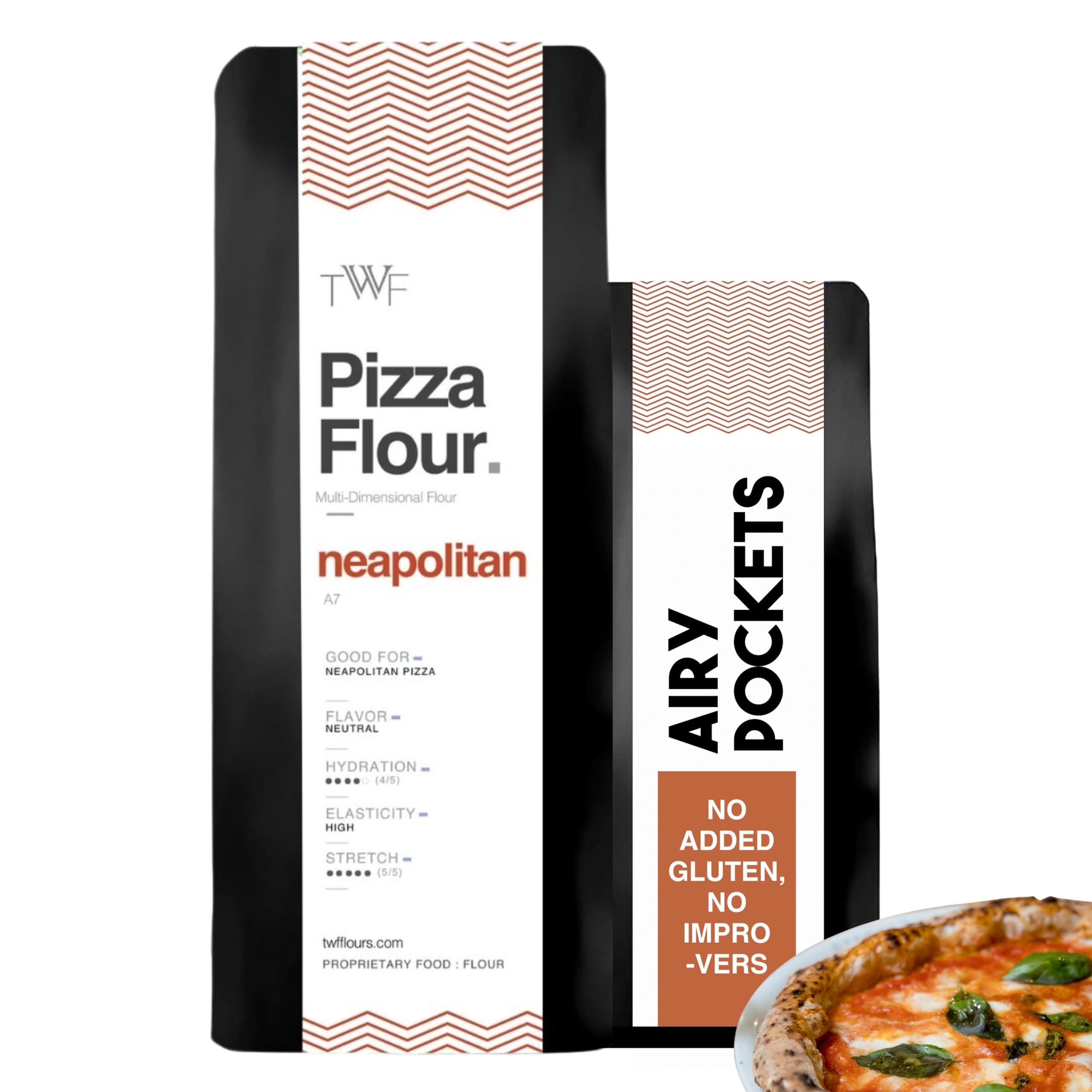 TWF Pizza Flour (Flour 00 alternative)- Neapolitan Pizza Flour | 1 kg | For Delicious Pizza, Unbleached
