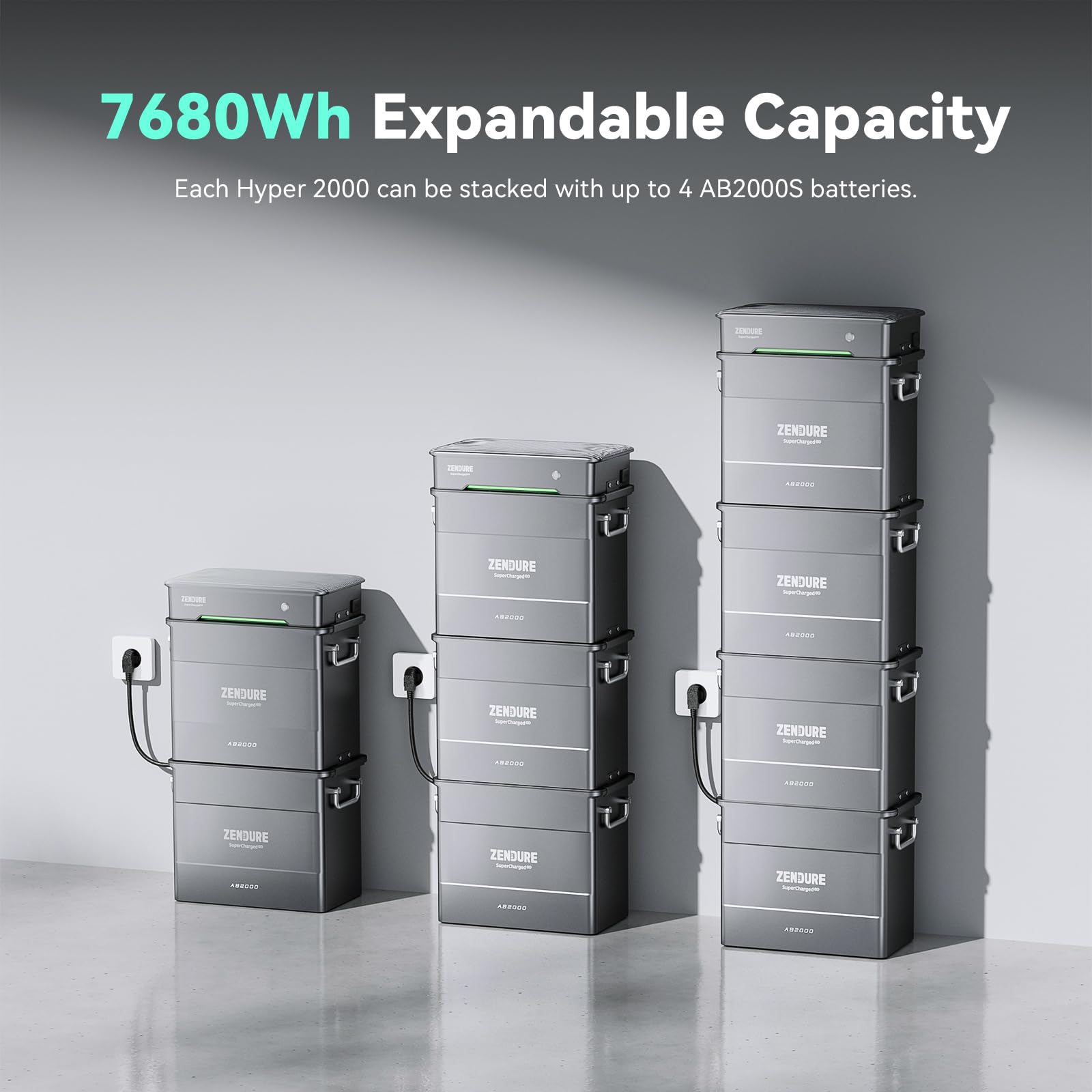Zendure SolarFlow Hyper 2000, entrada de CA de 1200 W, central eléctrica para balcón con entrada solar de 1800 W, microinversor incorporado, potencia de salida de 1200 W