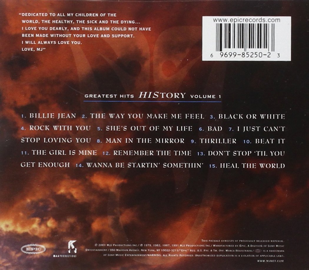 Michael Jackson: Vol. 1-Greatest Hits History