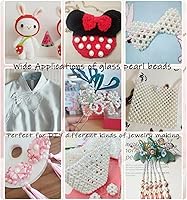 Vista 5 de YouLuo 200 cuentas de perlas de vidrio redondas checas pequeñas de satén checo con brillo espaciador cuentas sueltas para hacer joyas, manualidades