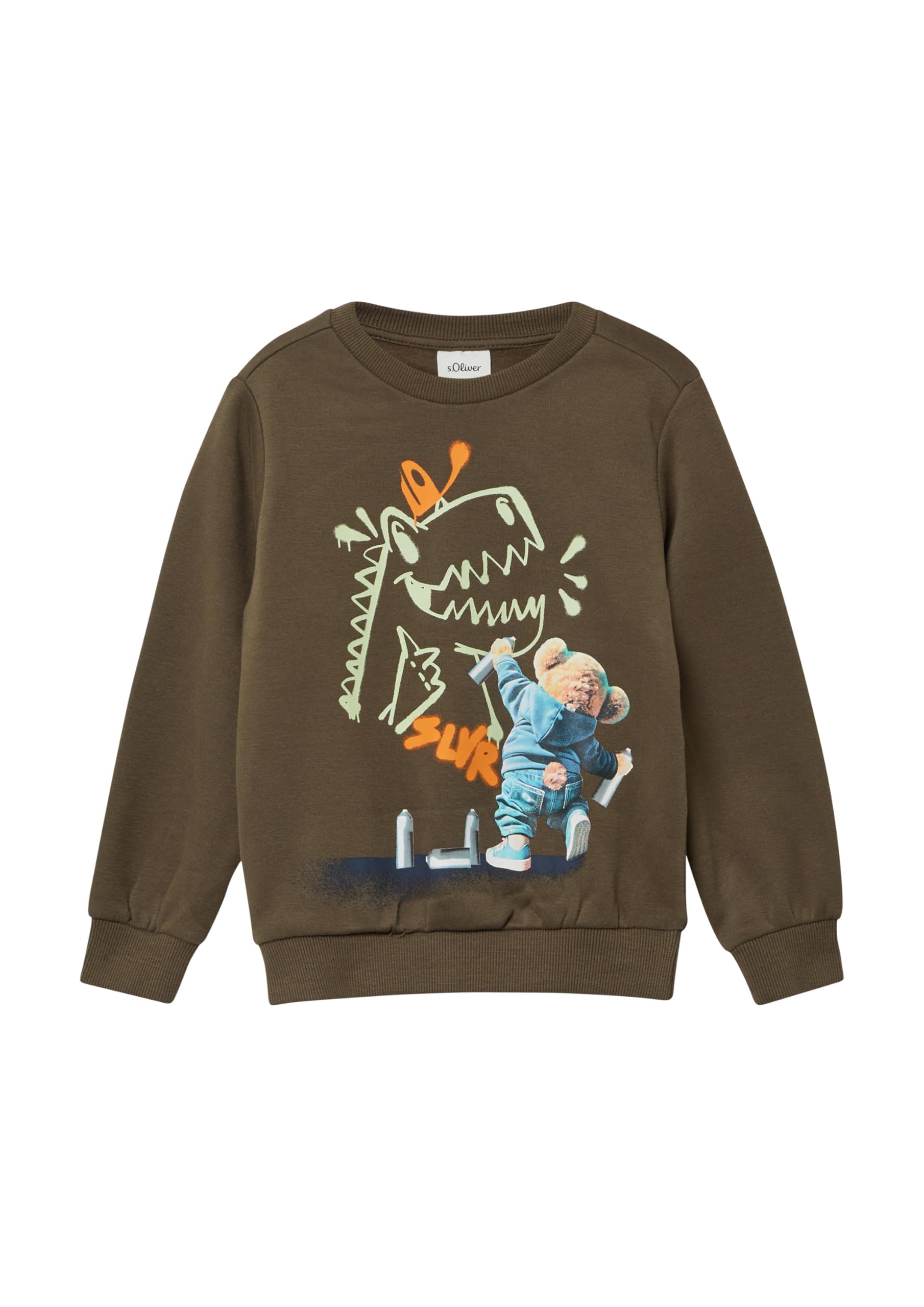 s.Oliver Kuscheliges Sweatshirt mit Fotoprint
