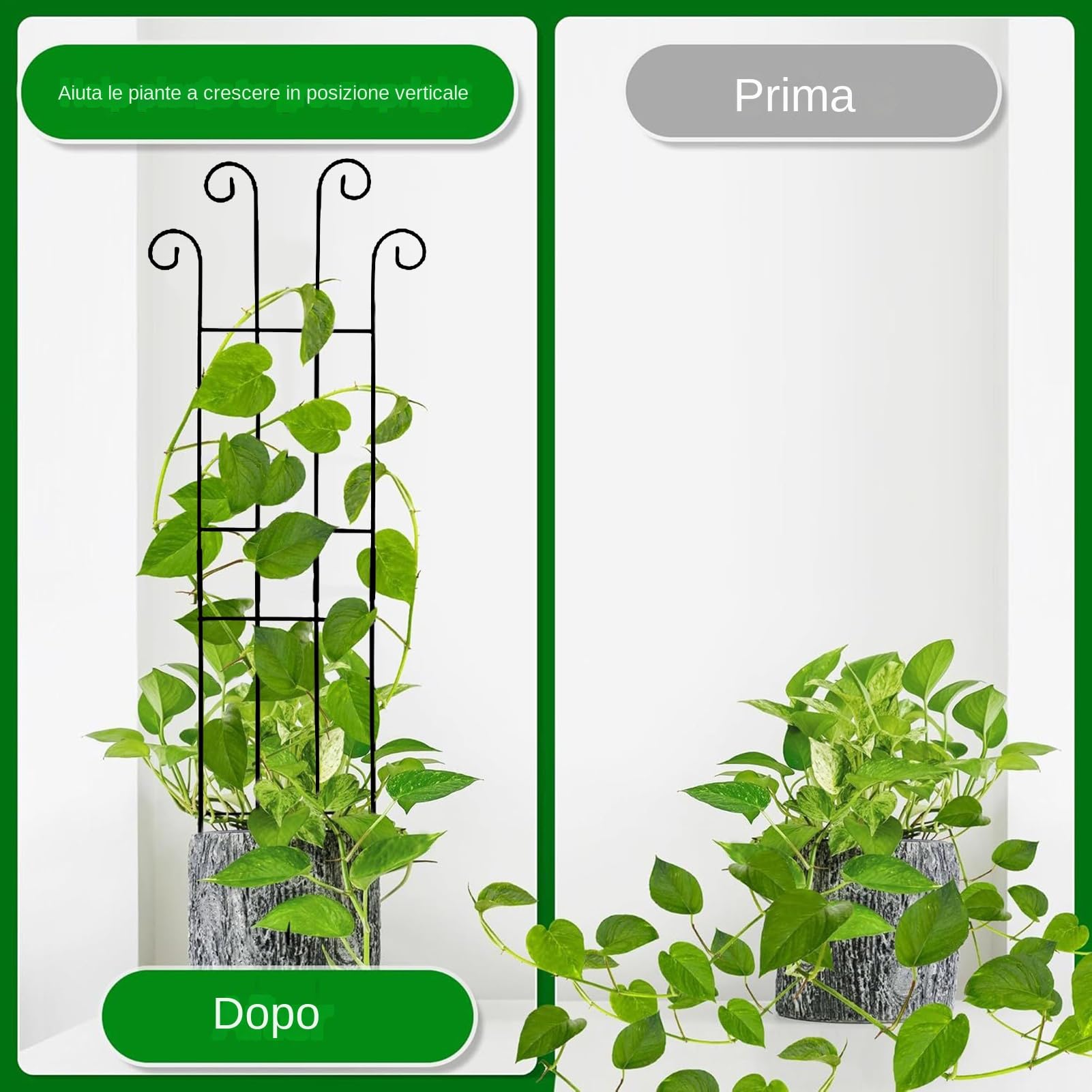 Traliccio Da Giardino Per Piante Rampicanti 4 Pezzi Da 81 Cm In Metallo