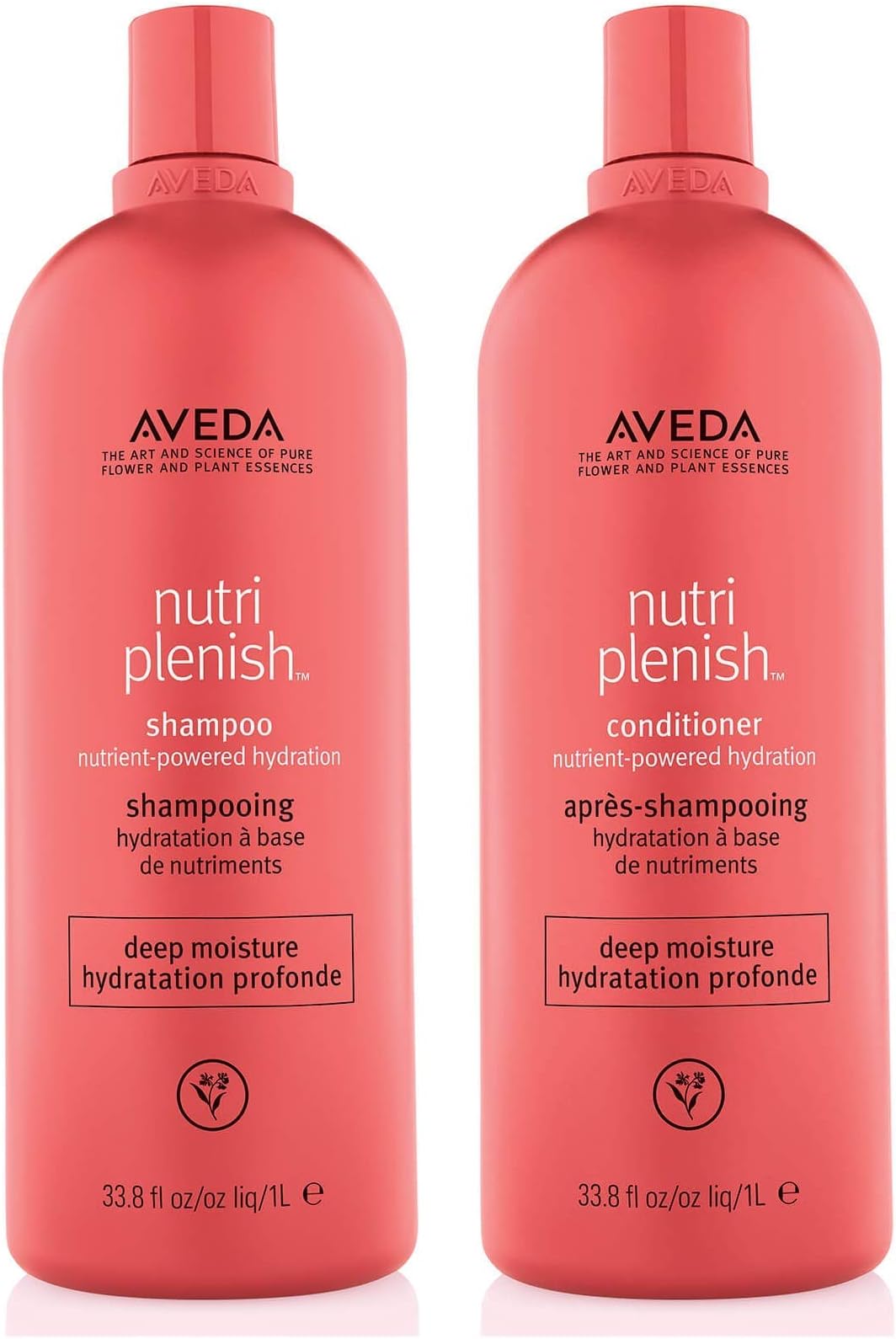 AvedaNutriplenish Deep Moisture Shampoo and Conditioner 33.8 oz Liter Duo