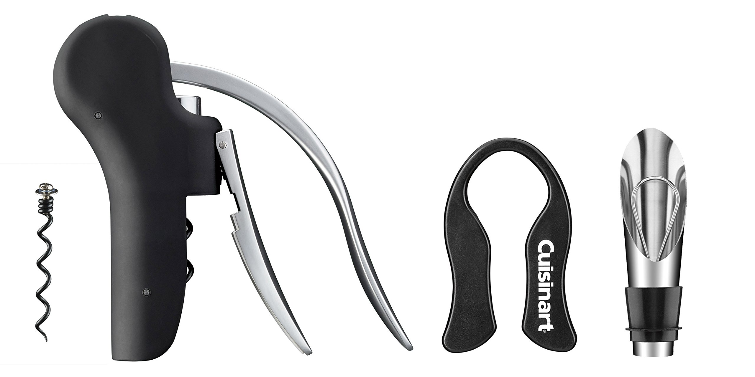 Cuisinart ctg-00–4 WS 4-teiliges Wein-Set, schwarz, Keine Größe