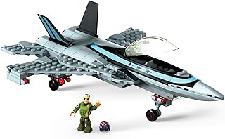 Mega Construx Top Gun Maverick avion Boeing F/A-18 Super Hornet à construire, 221 pièces, jeu de briques de construction, pour enfant dès 6 ans, GPP89