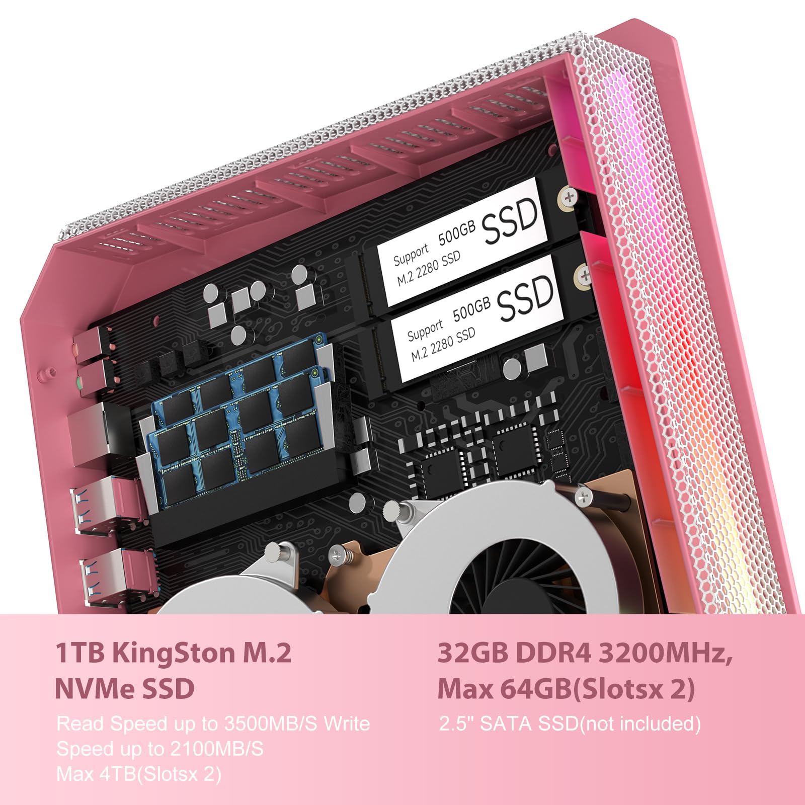Mini Gaming PC, 12th Mini PC i9-12900H & GeForce RTX 3050Ti 8G