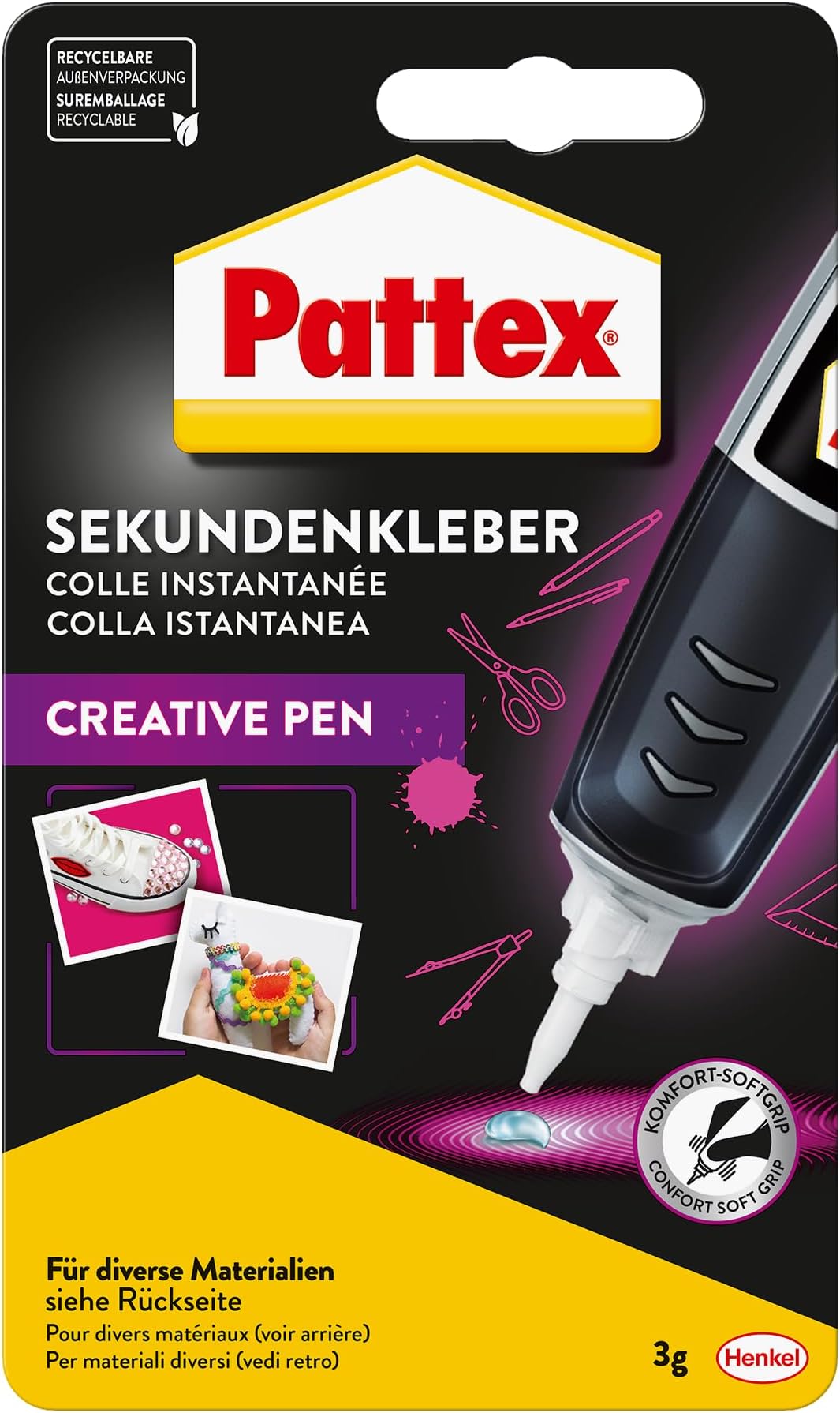 2057168 "Perfect Pen" Superglue, Black, 3 g