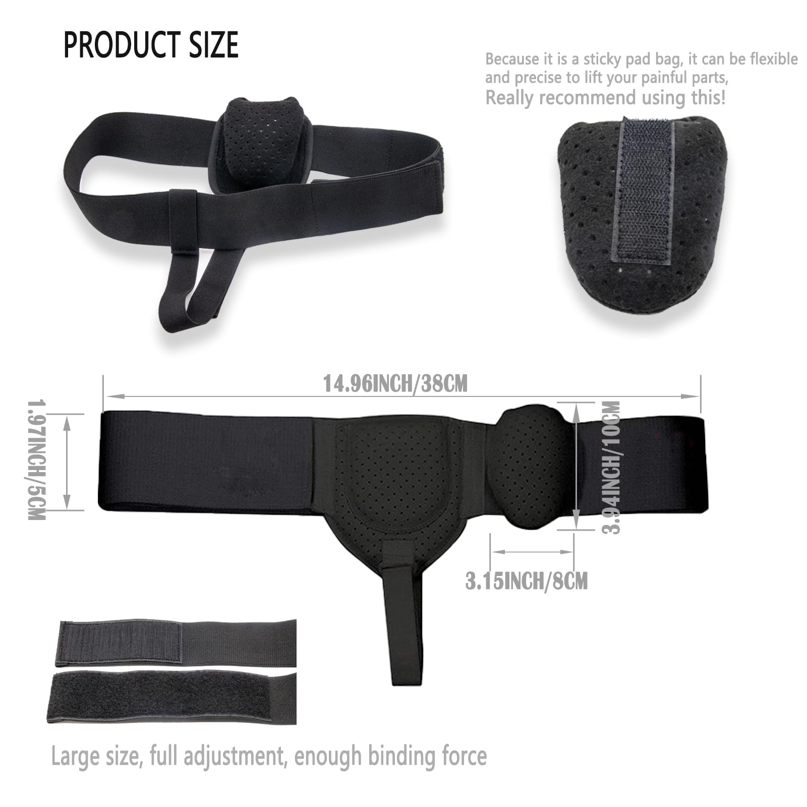 Adjustable Hernia Belt Truss for Men and Women - 30