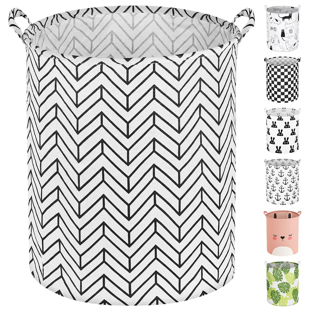 AUAUY Collapsible Laundry Basket, 19.7'' Large Laundry Hamper with Handle