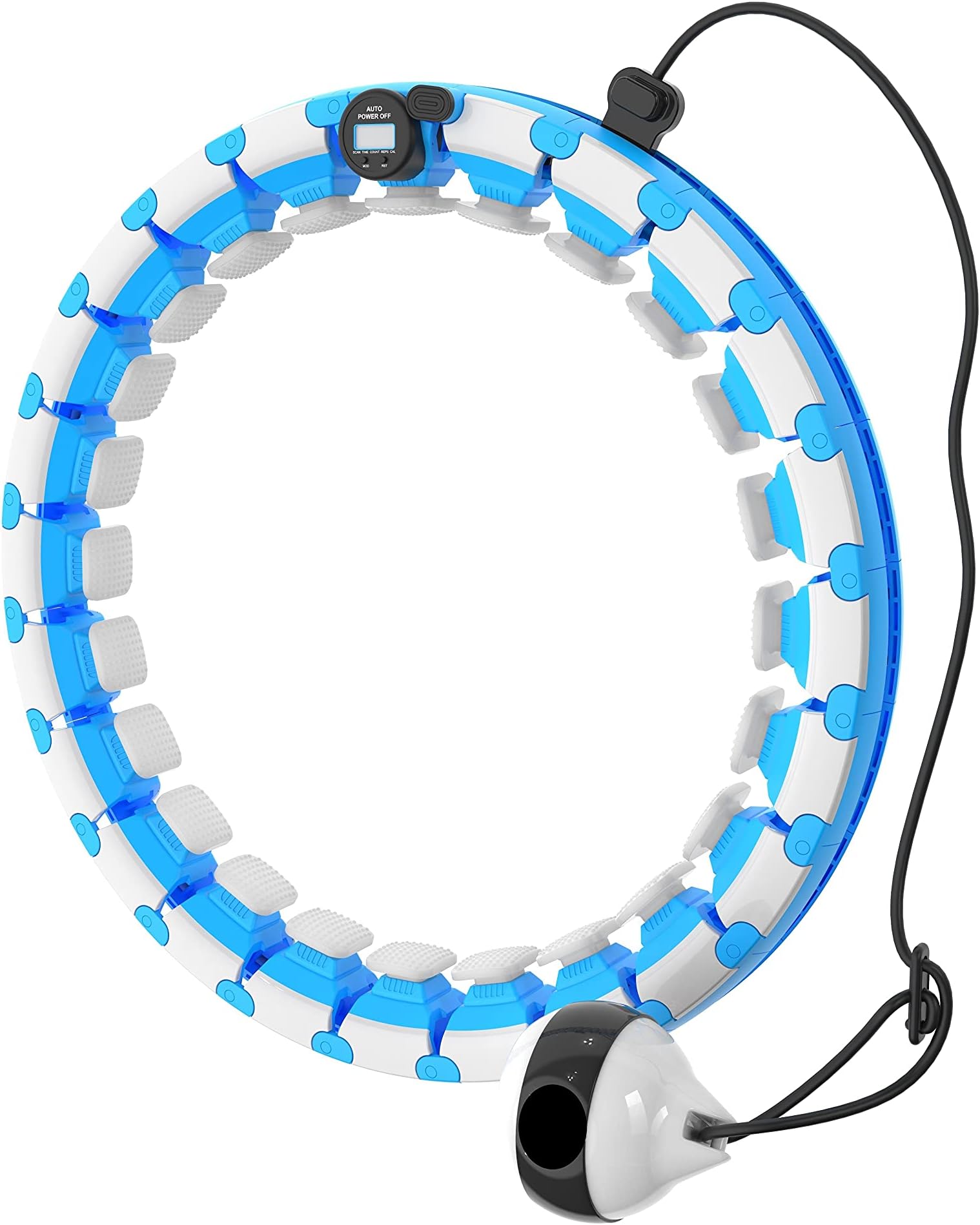 Jois Bros New and Improved Smart Weighted Hula Hoop with Tracker for Adults and Kids 24 adjustable sections fitness and exercise full 360 massage
