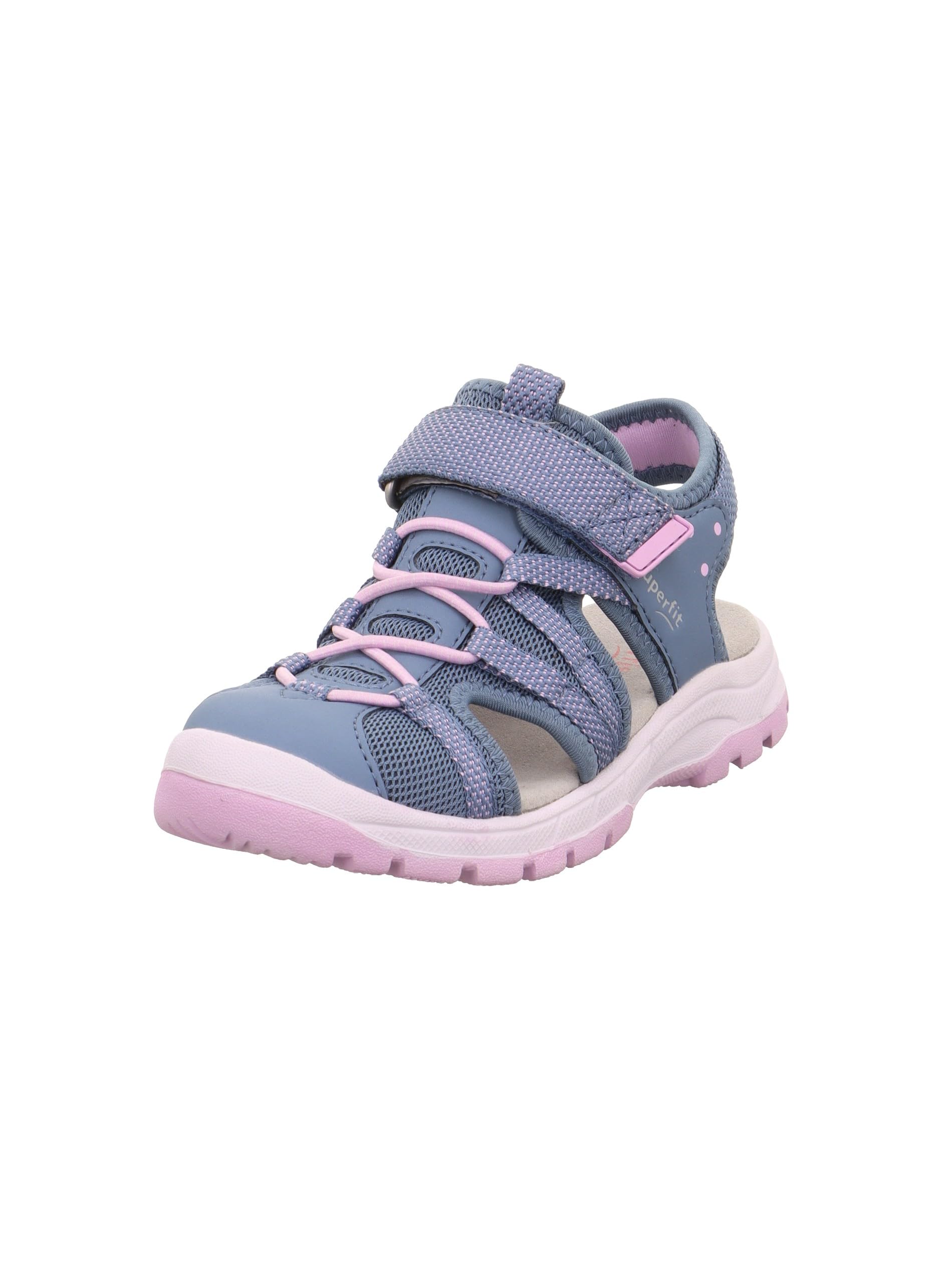 Superfit Tornado Light, Girls Sandal, Blue Pink 8010, 38 EU