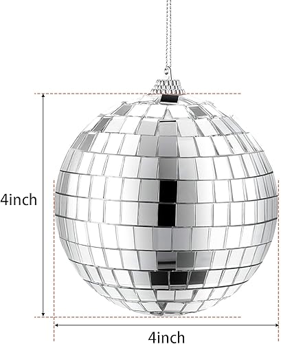 Miniatura 2 de 2 bolas de discoteca de espejo, decoración de fiesta de discoteca de los años 70, bola colgante para fiesta o efecto de luz de DJ, decoración del