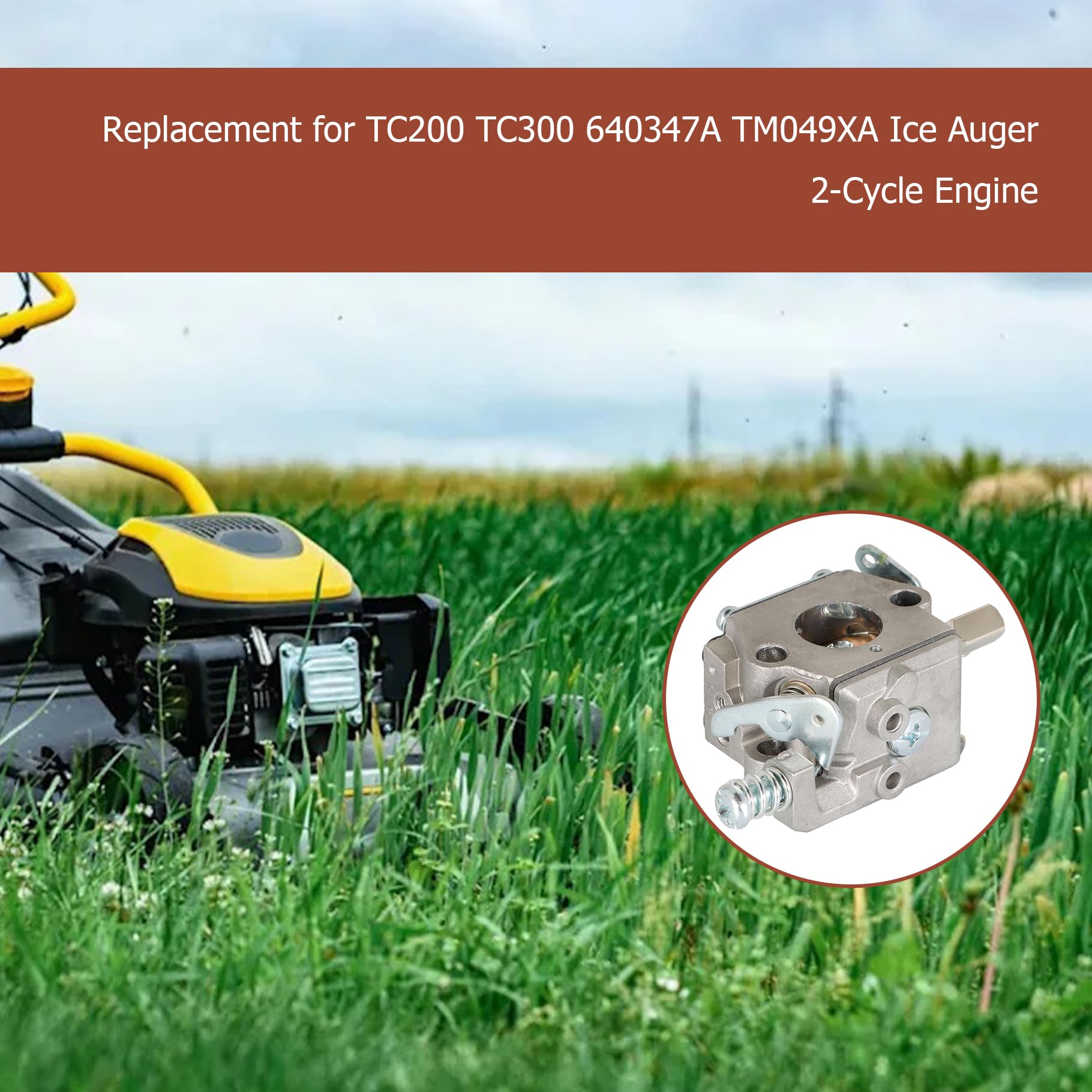 Carburateur de rechange 640347 à 2 temps pour moteur Tecumseh TC200 TC300 640347A TM049XA