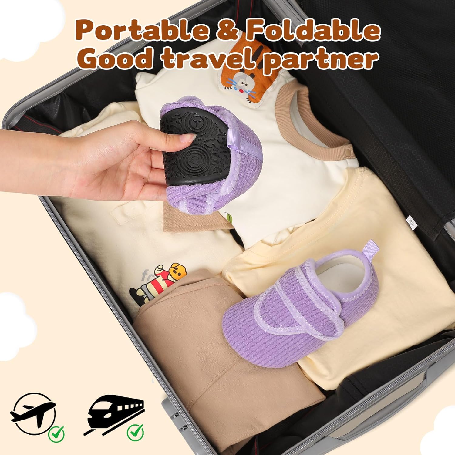 LeIsfIt Toddler Slippers Boys Girls House Shoes Soft Warm Kids House Slippers Slip on Cozy Bedroom Sock Shoes Non-slip Indoor Outdoor Slipper Shoe - Image 5